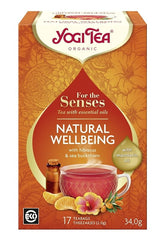 Sinnestee untuk Ketenangan dengan Minyak Mandarin (untuk kesejahteraan semula jadi deria) BIO (17 x 2 g) 34 g - YOGI TEA